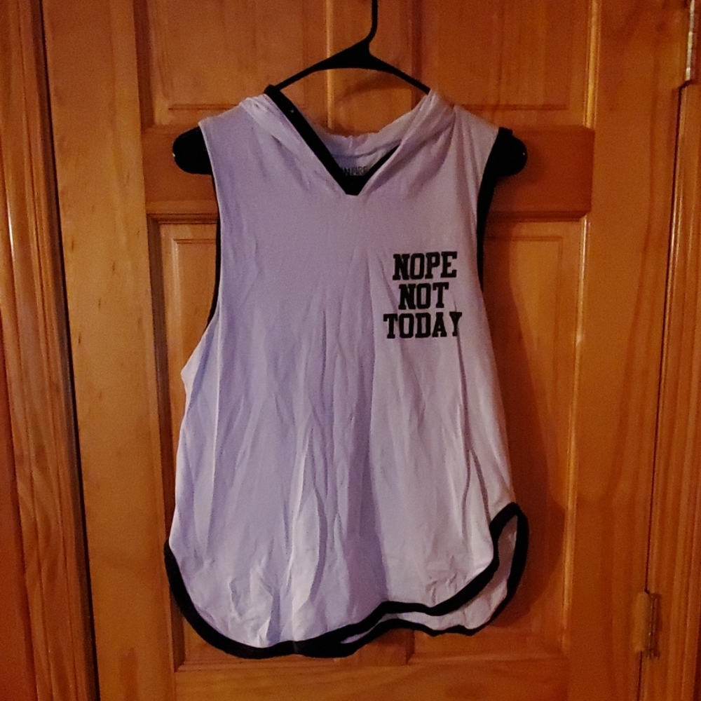 Nope not today tank top hoodie